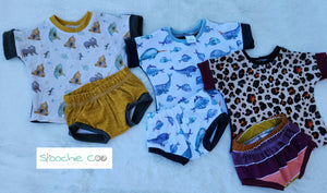 Grow Dolman Shirt and Short Sets