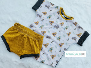 Grow Dolman Shirt and Short Sets