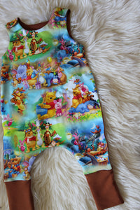 Shoulder Snap Grow Rompers 3-5T