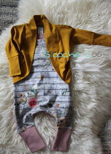 Shoulder Snap Grow Rompers 3-5T