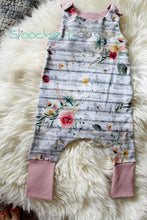 Load image into Gallery viewer, Shoulder Snap Grow Rompers 3-12M
