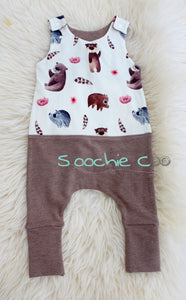Shoulder Snap Grow Rompers 3-12M